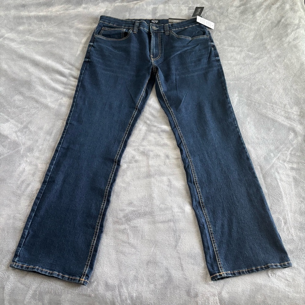 Buffalo David Bitton‎ Slim Bootcut King Jeans Dark Wash Men’s 33x30
